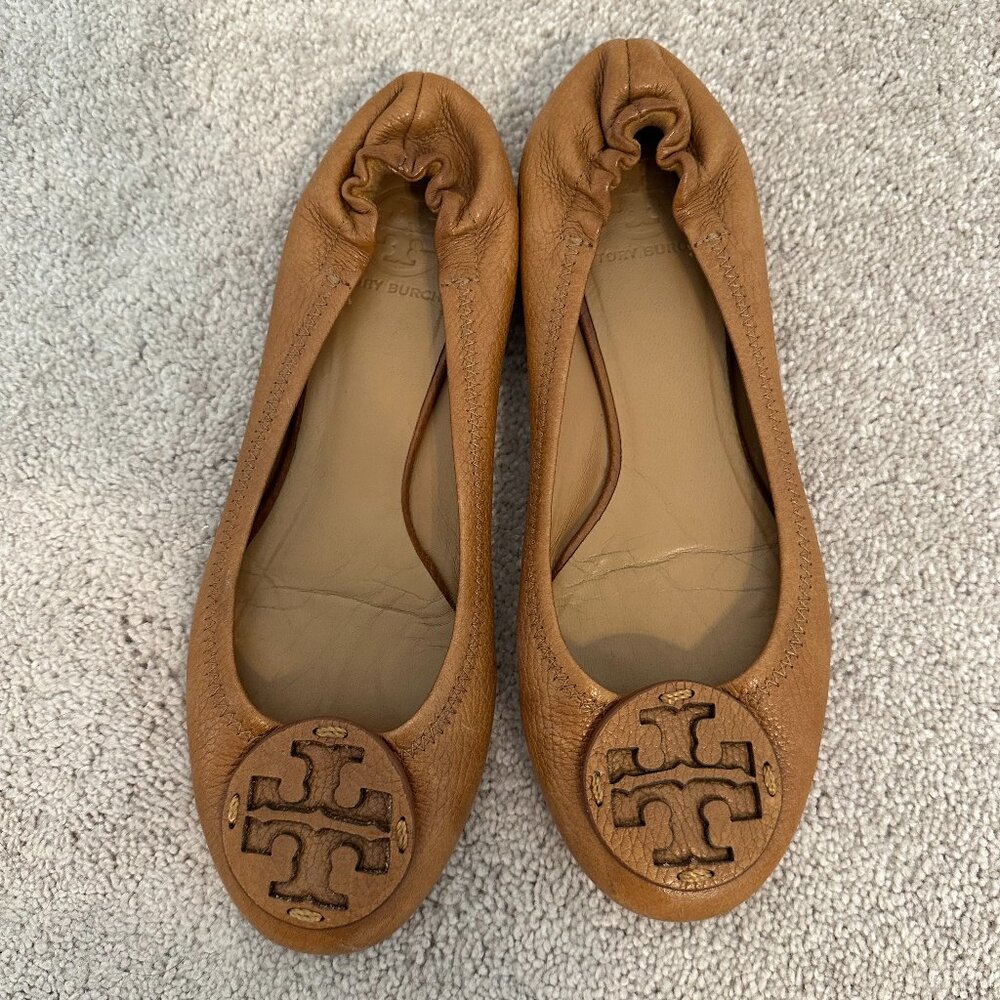 Tory Burch Minnie Travel Ballet, Size 8